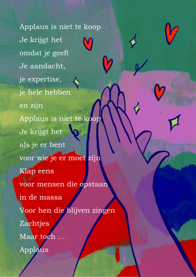 Kaart_2_Applaus Poëziekaarten (set van 5 stuks)