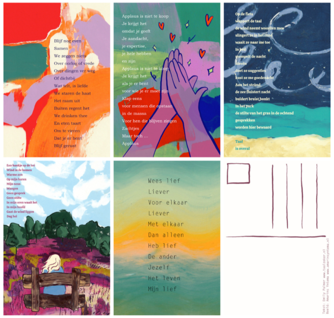 Poëziekaarten TZ Poëziekaarten (set van 5 stuks)